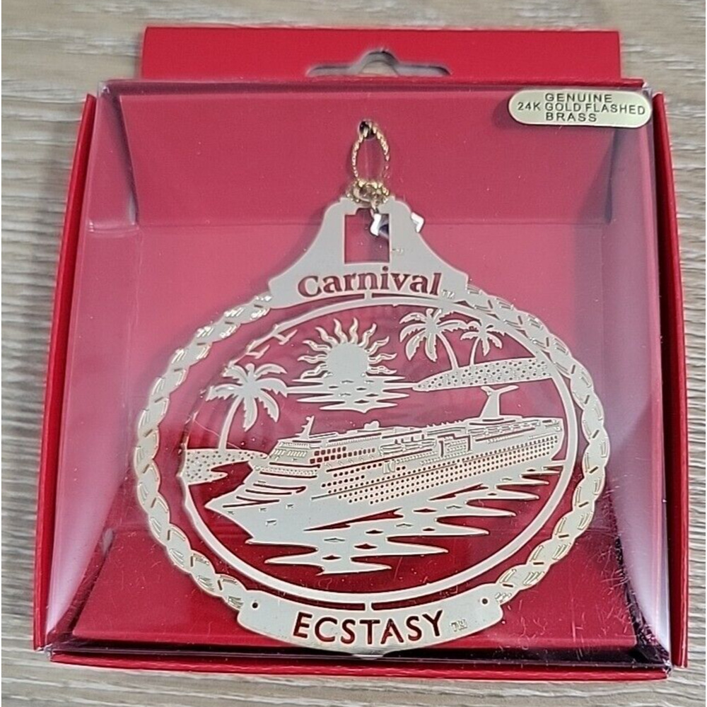 Nation's Treasures 4 3D Genuine 24K Gold Flashed Cruise Ship & 1 Ship Ornaments - Picture 5 of 12